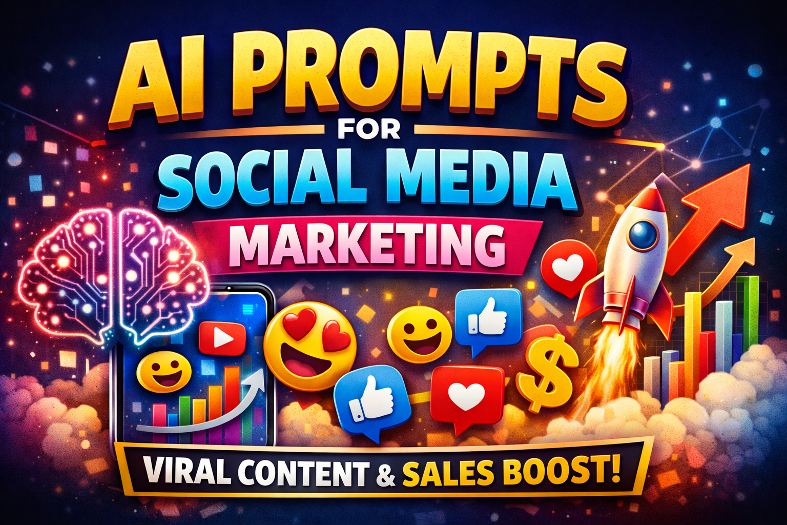 AI Prompts for Social Media Marketing (2026) – 50+ Viral Prompts to Boost Engagement & Sales