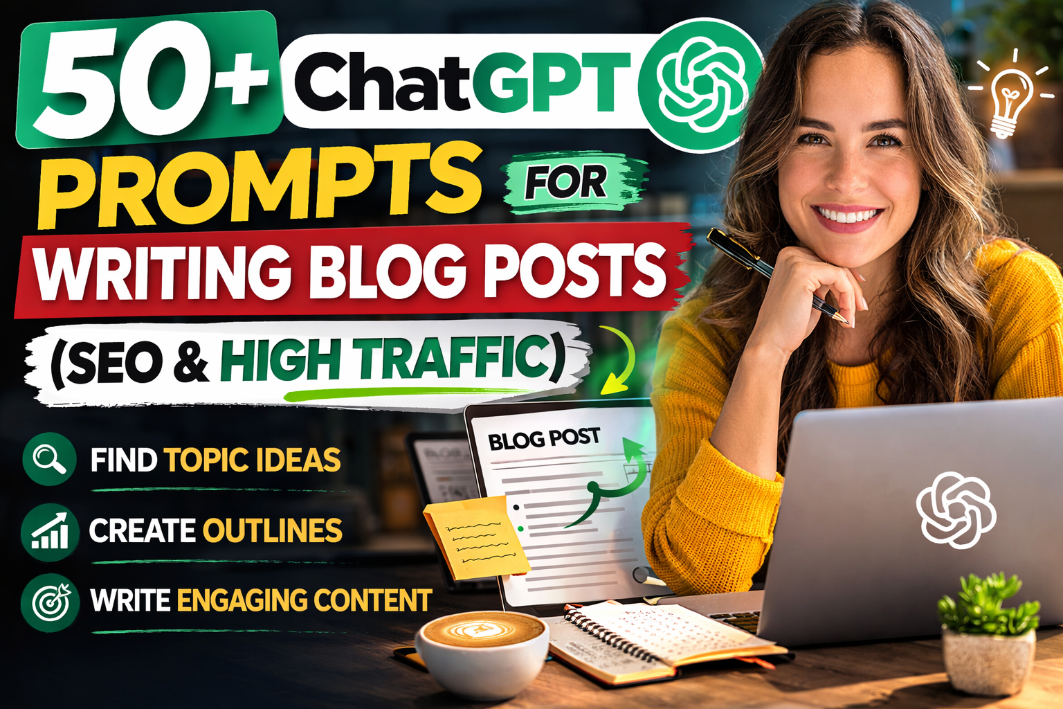 50+ ChatGPT Prompts for Writing Blog Posts (SEO & High Traffic) , chatgpt prompts for writing blog posts, blog writing prompts, ai blog writing prompts, chatgpt prompts for bloggers, seo blog prompts, ai prompts for content writing, blogging prompts, chatgpt content prompts, blog post ideas ai