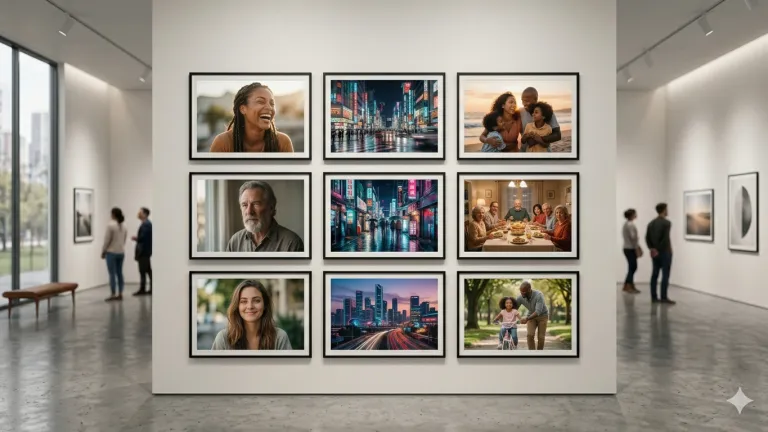 ChatGPT photo prompts examples including realistic portraits cinematic scenes and AI generated images