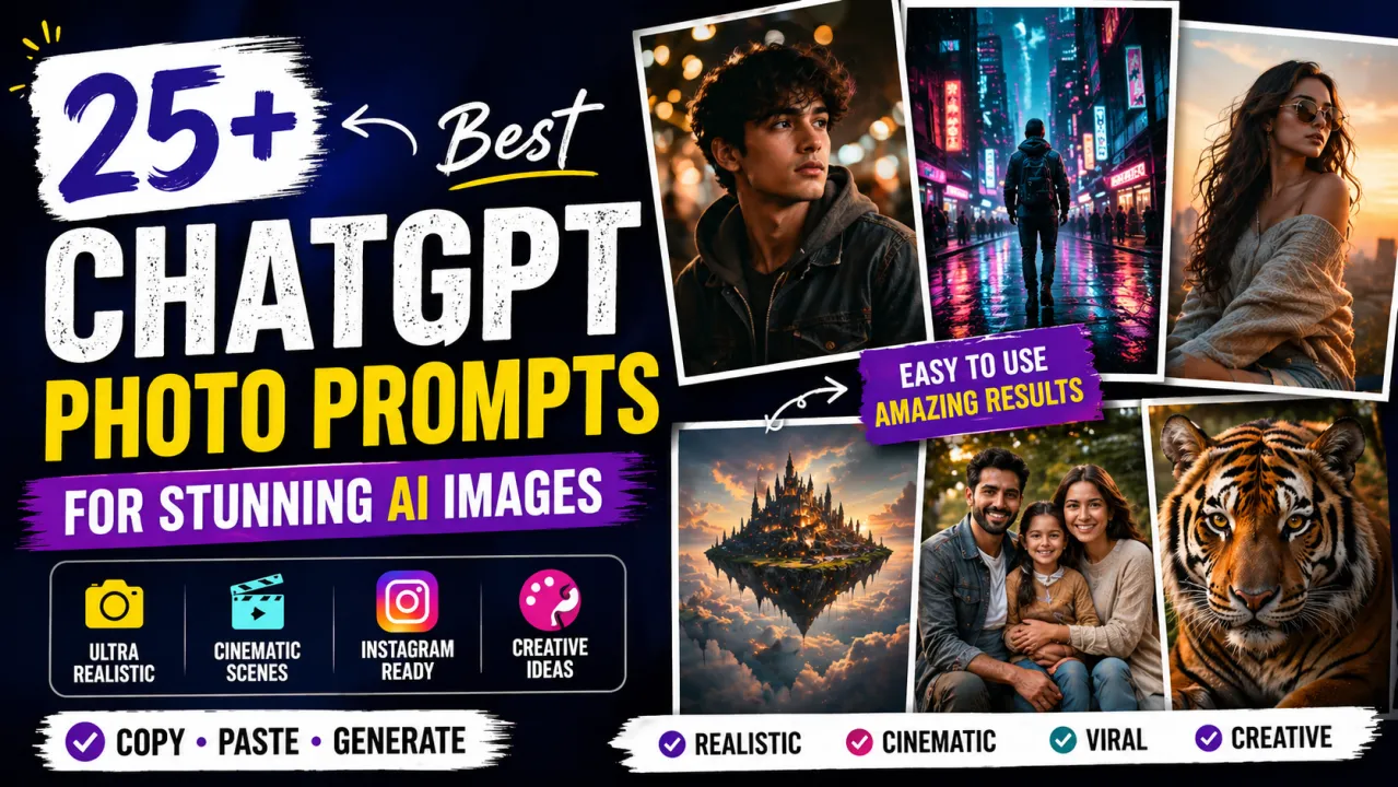 25+ ChatGPT Photo Prompts (Ultra Realistic AI Images 2026)