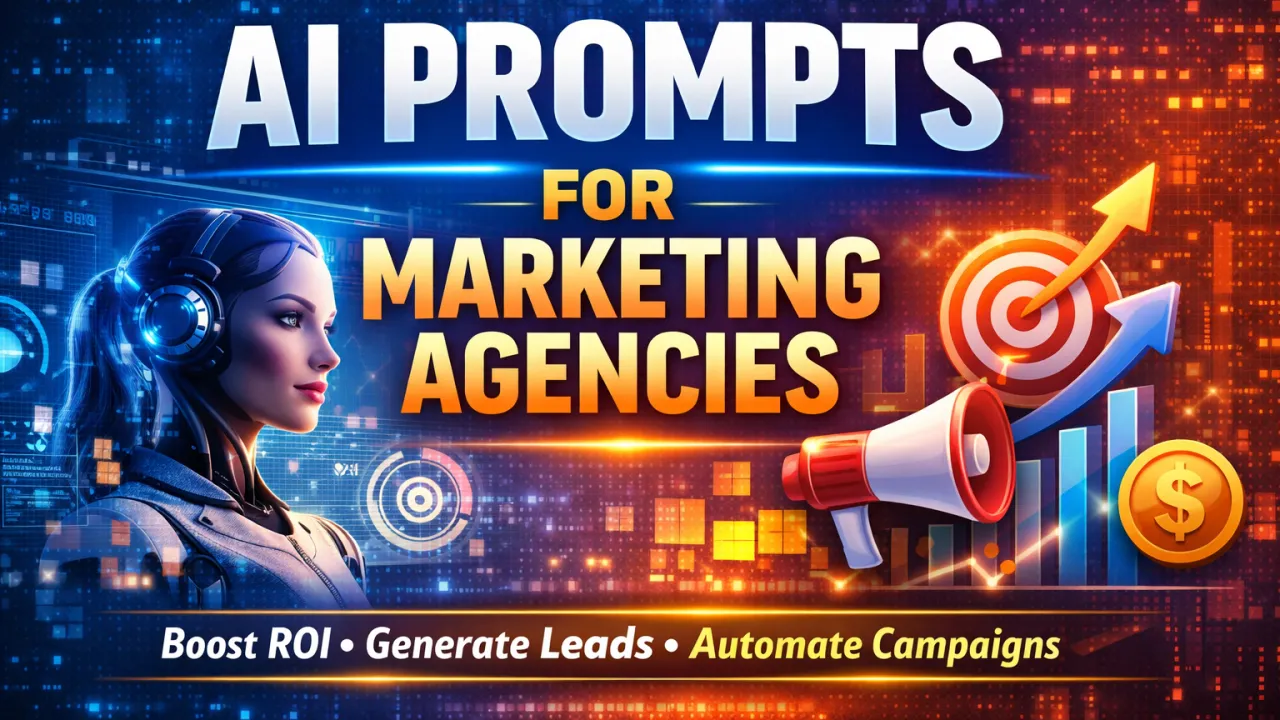 AI Prompts for Marketing Agencies | High-ROI Marketing Automation , AI prompts for marketing agencies, AI marketing prompts, ChatGPT prompts for marketing, AI prompts for digital marketing, AI advertising prompts, AI lead generation prompts, marketing automation AI, AI prompts for SEO