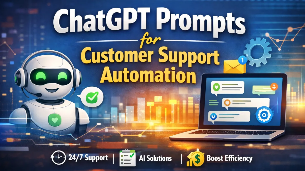 ChatGPT Prompts for Customer Support Automation – Best AI Prompts to Improve Customer Service , chatgpt prompts for customer support automation, ai customer support prompts, chatgpt customer service prompts, automate customer support with chatgpt, ai support automation prompts, customer service ai prompts, chatbot support prompts