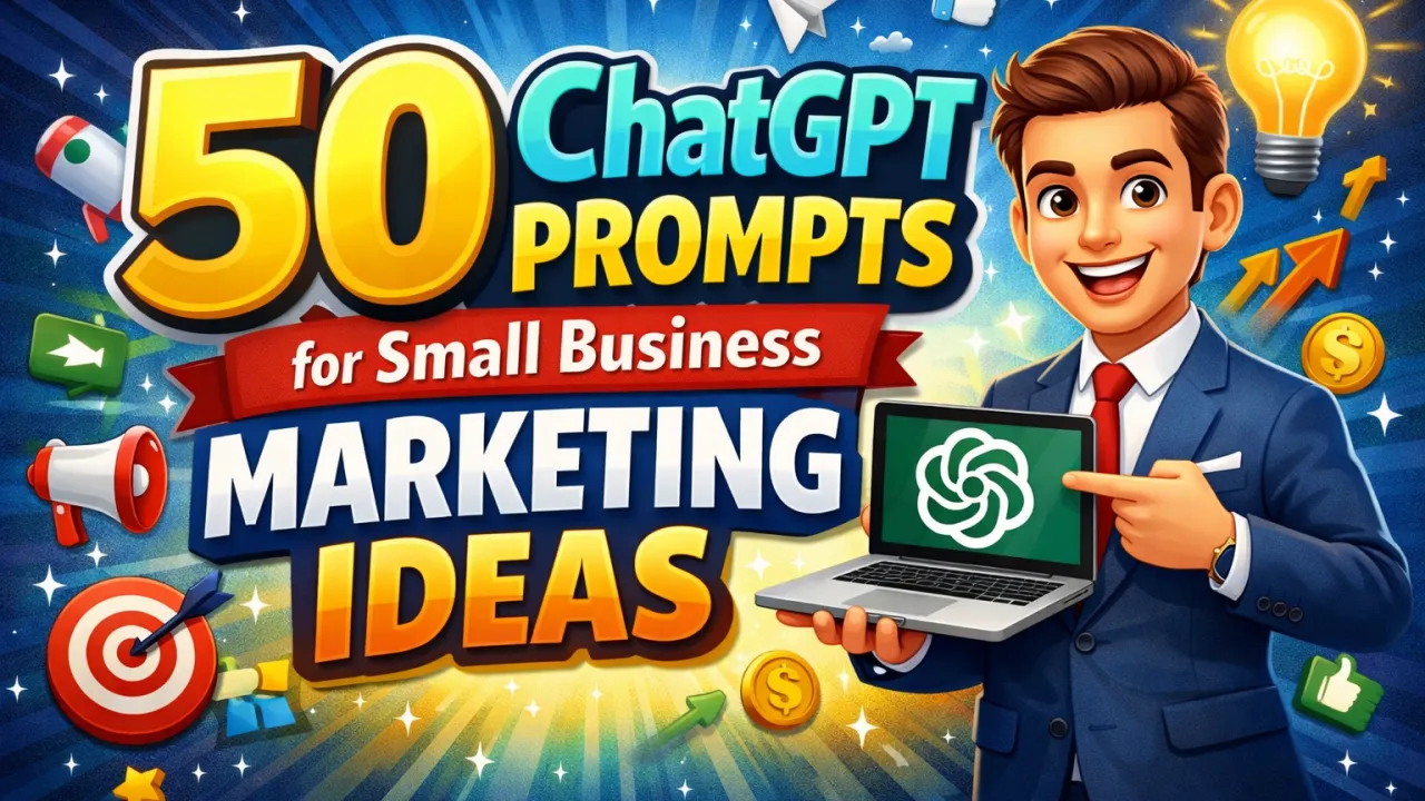 50 ChatGPT Prompts for Small Business Marketing Ideas , chatgpt prompts for small business marketing, ai marketing prompts, chatgpt marketing prompts, small business marketing ideas, ai prompts for marketing, chatgpt for business growth, digital marketing prompts, ai tools for small business