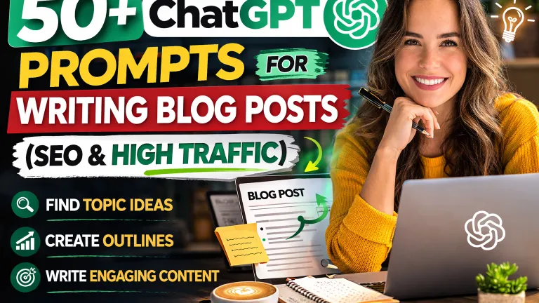 50+ ChatGPT Prompts for Writing Blog Posts (SEO & High Traffic)
