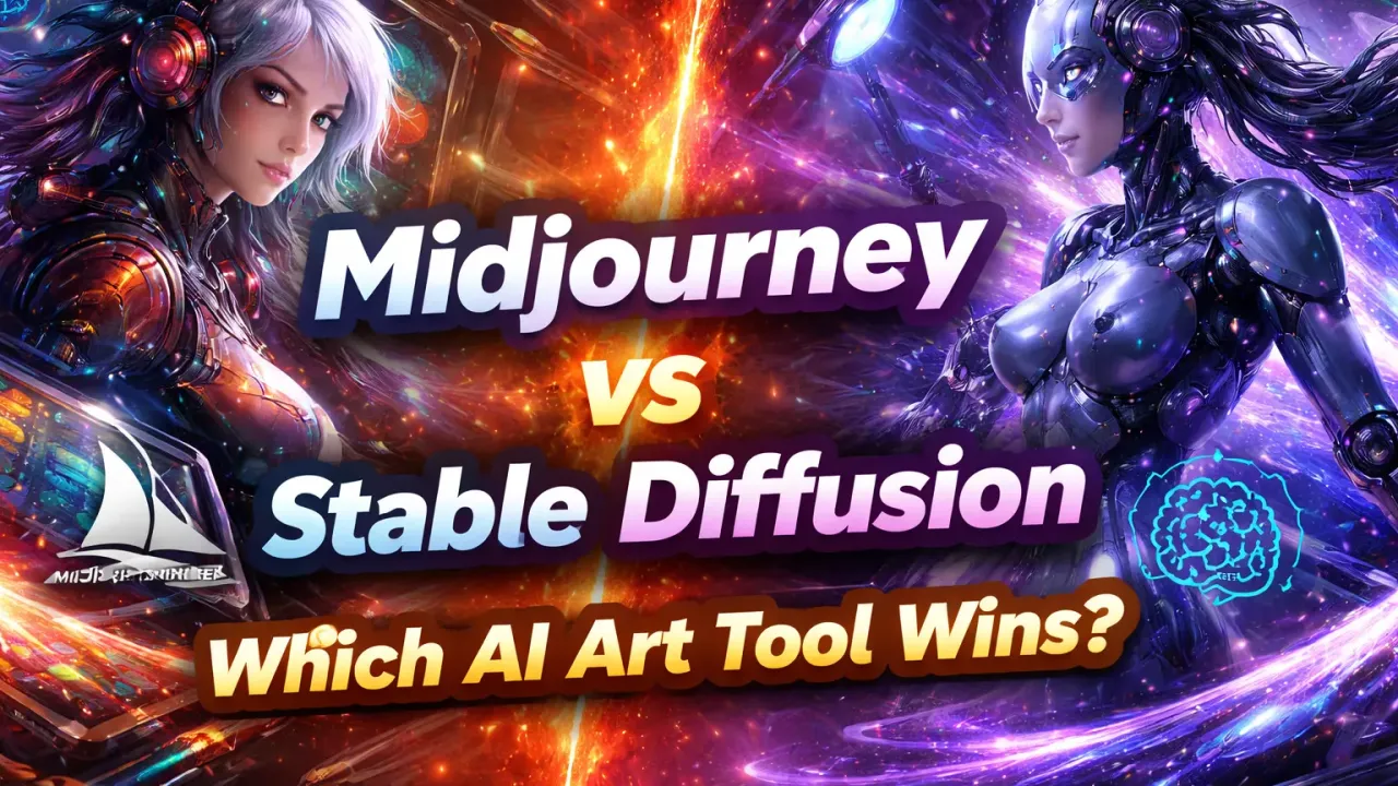 Midjourney vs Stable Diffusion: Which AI Art Tool Wins? , Midjourney vs Stable Diffusion, AI image generator comparison, Midjourney review, Stable Diffusion review, AI art tools, text to image AI, best AI image generator
