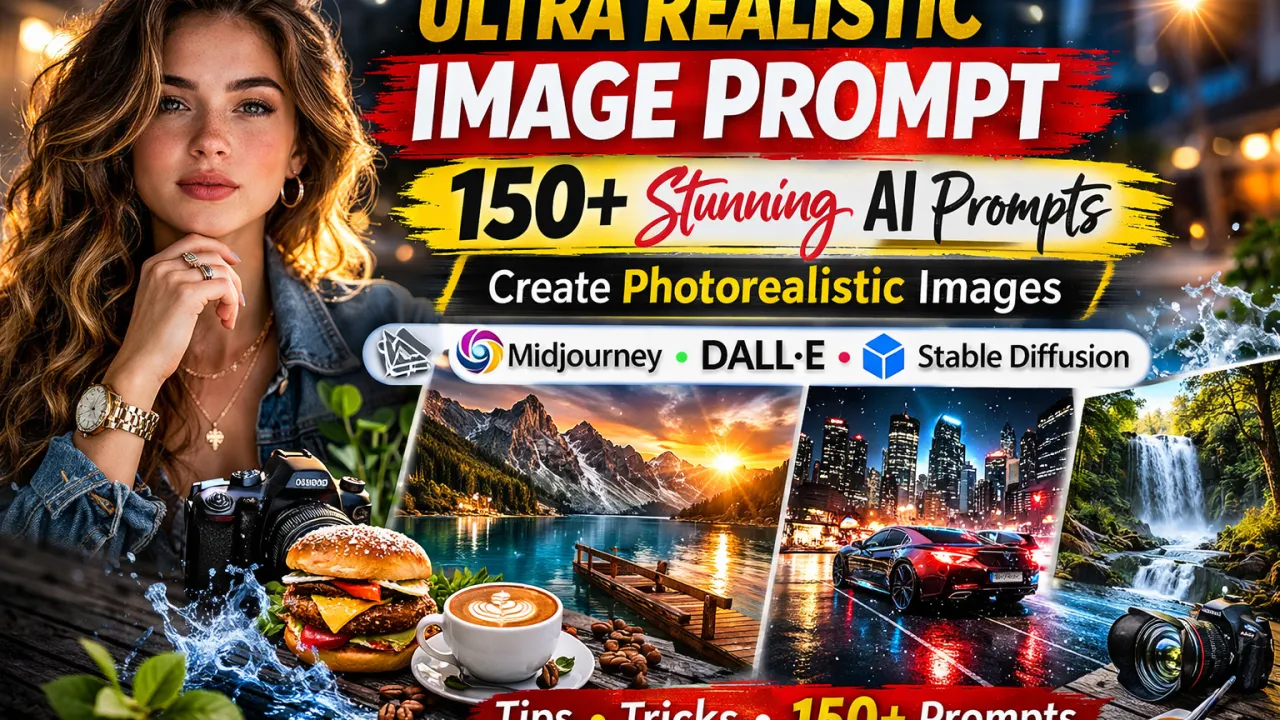 Ultra Realistic Image Prompt: 150+ Photorealistic AI Prompts Guide , ultra realistic image prompt, realistic ai image prompts, photorealistic prompts, ai image generation prompts, midjourney realistic prompts, dall e prompts, stable diffusion prompts, hyper realistic image prompts, ai art prompts realistic