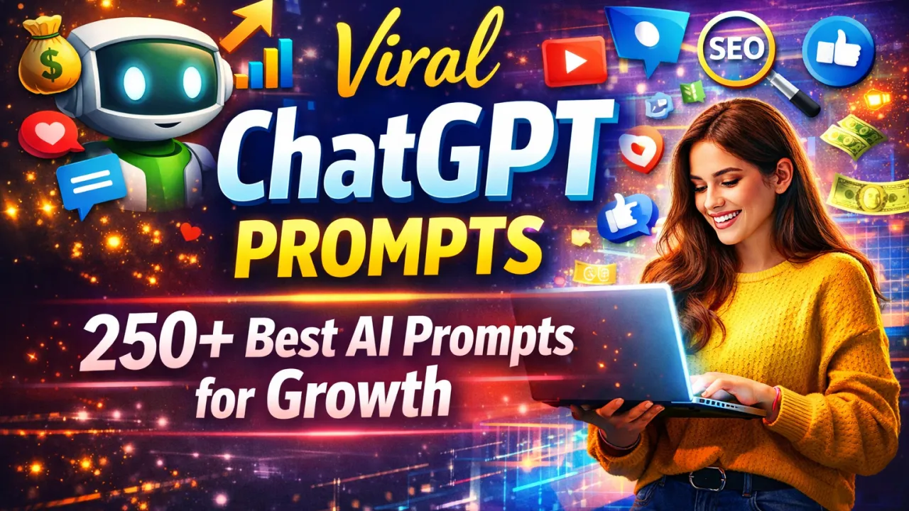 Viral ChatGPT Prompts: 250+ Best AI Prompts for Growth , viral chatgpt prompts, best chatgpt prompts, ai prompts list, seo prompts chatgpt, content writing prompts ai, social media prompts, marketing prompts ai, chatgpt ideas, viral ai prompts, blogging prompts chatgpt