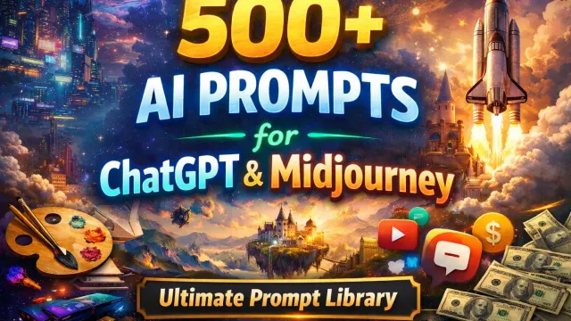 500+ AI Prompts for ChatGPT & Midjourney (Ultimate List) – Best Prompt Library