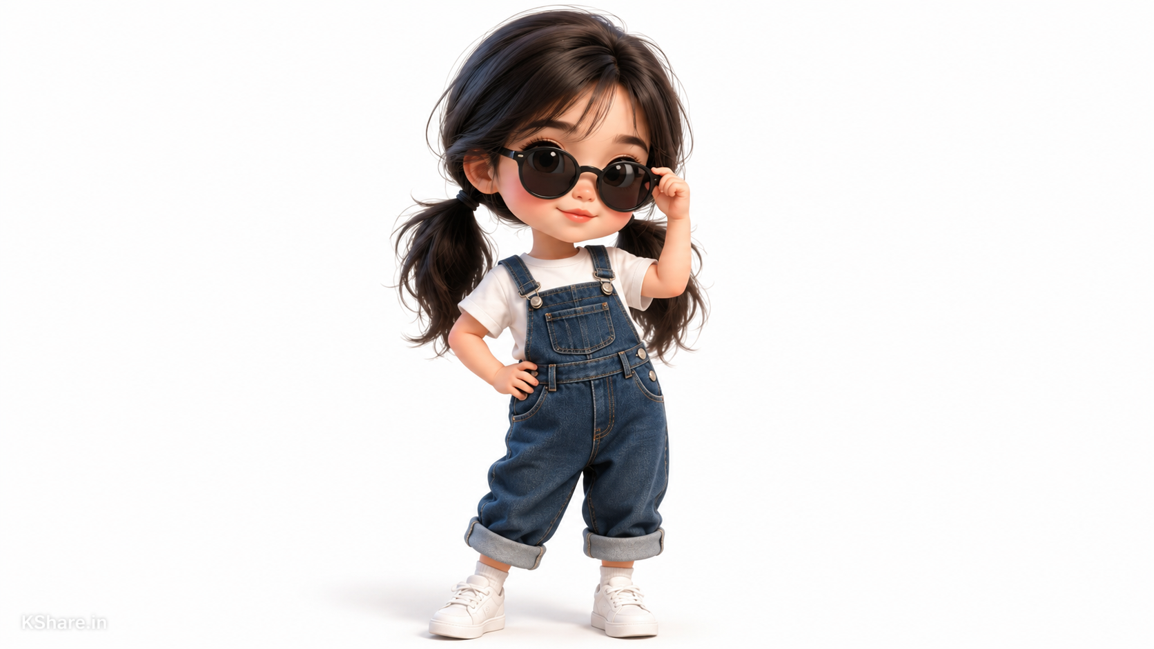 Cute Chibi Girl Prompt for Stylish 3D Denim Characters