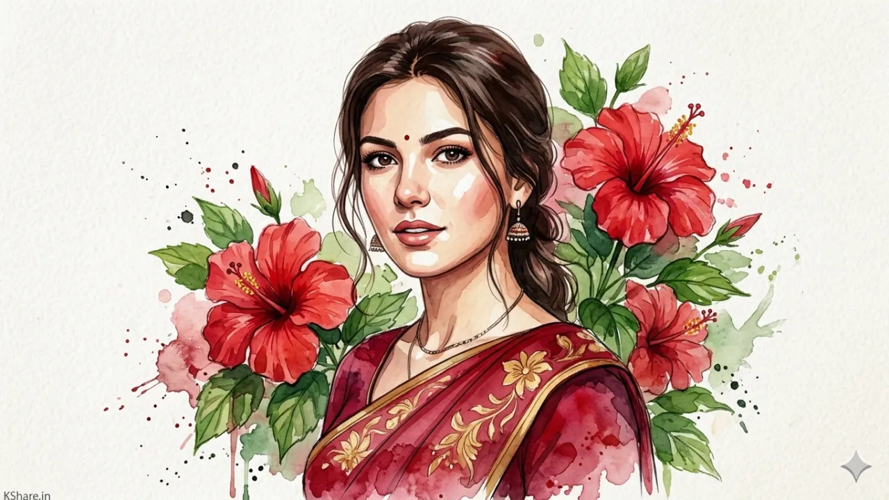 Watercolor Sari Portrait AI Prompt (2026) – Master the Pigment Bleed Aesthetic