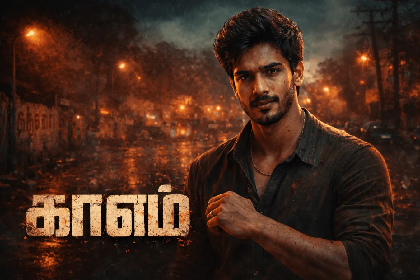 Tamil Gangster Movie Poster Prompt – Cinematic AI Poster , tamil gangster movie poster prompt, tamil gangster poster ai, tamil movie poster ai prompt, kollywood gangster poster, uploaded image ai poster, cinematic tamil poster prompt, gangster movie poster ai