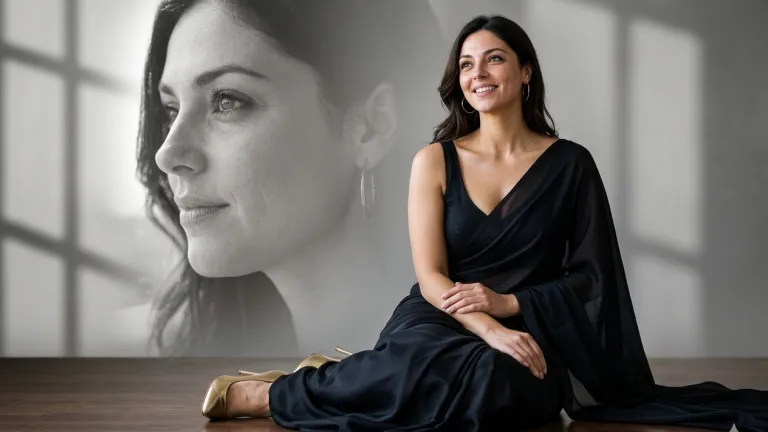Transform Your Photo Into a Stunning Royal Black Saree AI Portrait