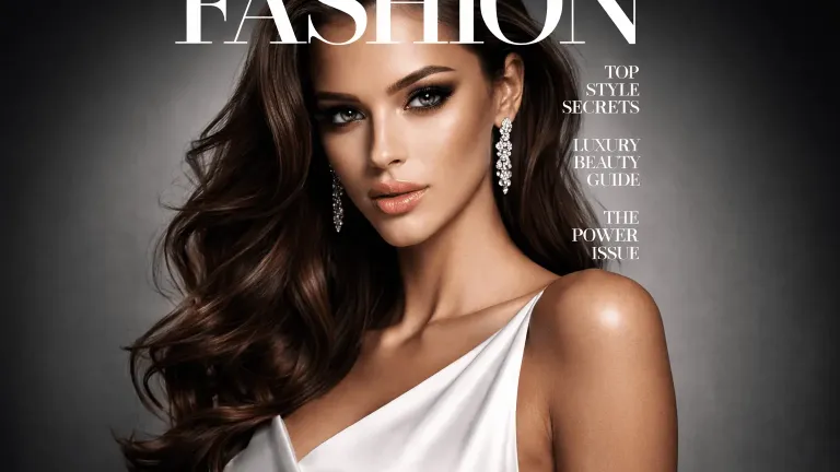 Fashion Magazine Cover Portrait Fashion Magazine Cover Portrait