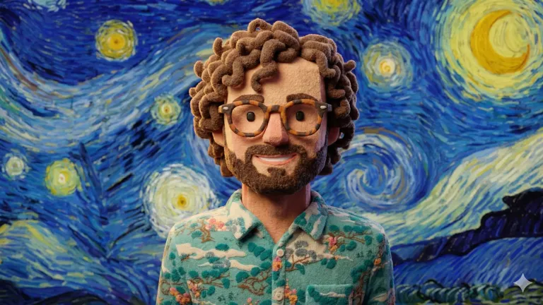 Viral Voxel AI Art: How to Create Handcrafted 3D Stop-Motion Caricatures in 2026 , Voxel Art AI, 3D Character Portrait, Stop Motion Aesthetic, Handcrafted Digital Art, Post-Impressionist Background, Voxel Caricature, 2026 Viral AI Design, Tactile Texture Rendering, Low Poly 3D Art, AI Image Prompting Trends, CGI Sculpture, Voxel Avatar