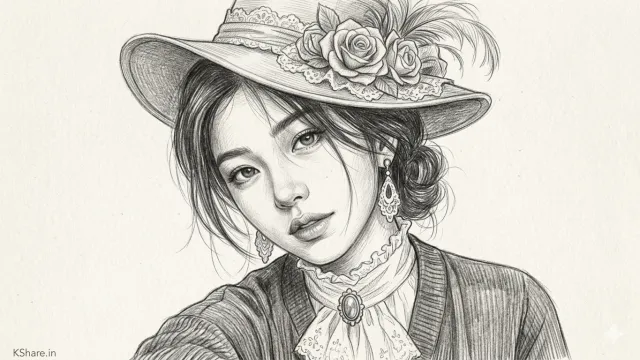 Pencil Sketch Prompt: Create Stunning Victorian AI Portraits