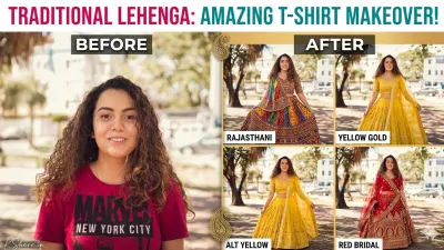 Gemini Prompts for Girls in Lehenga: AI Bridal Photo Swap