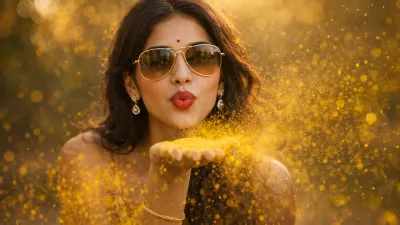 Holi AI Portrait Prompt: Ultra Realistic 8K Cinematic Festival Image Generator G...