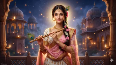 Radha AI Portrait Prompt 2026: Create Divine Cinematic Goddess Images Instantly