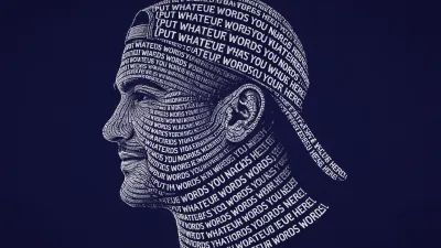 Typographic Portrait Art 8K – AI Text Face Illustration, Calligraphy Profile Des...