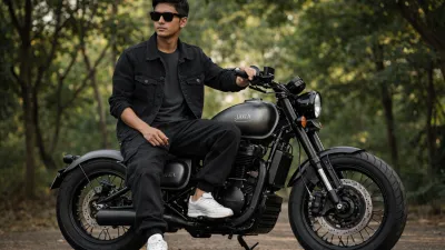Ultra Realistic Jawa 42 Bobber AI Portrait Prompt – Create Cinematic Motorcycle...