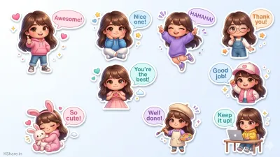 3D Kawaii Chibi Sticker Sheet Prompt for Viral Cute AI Art