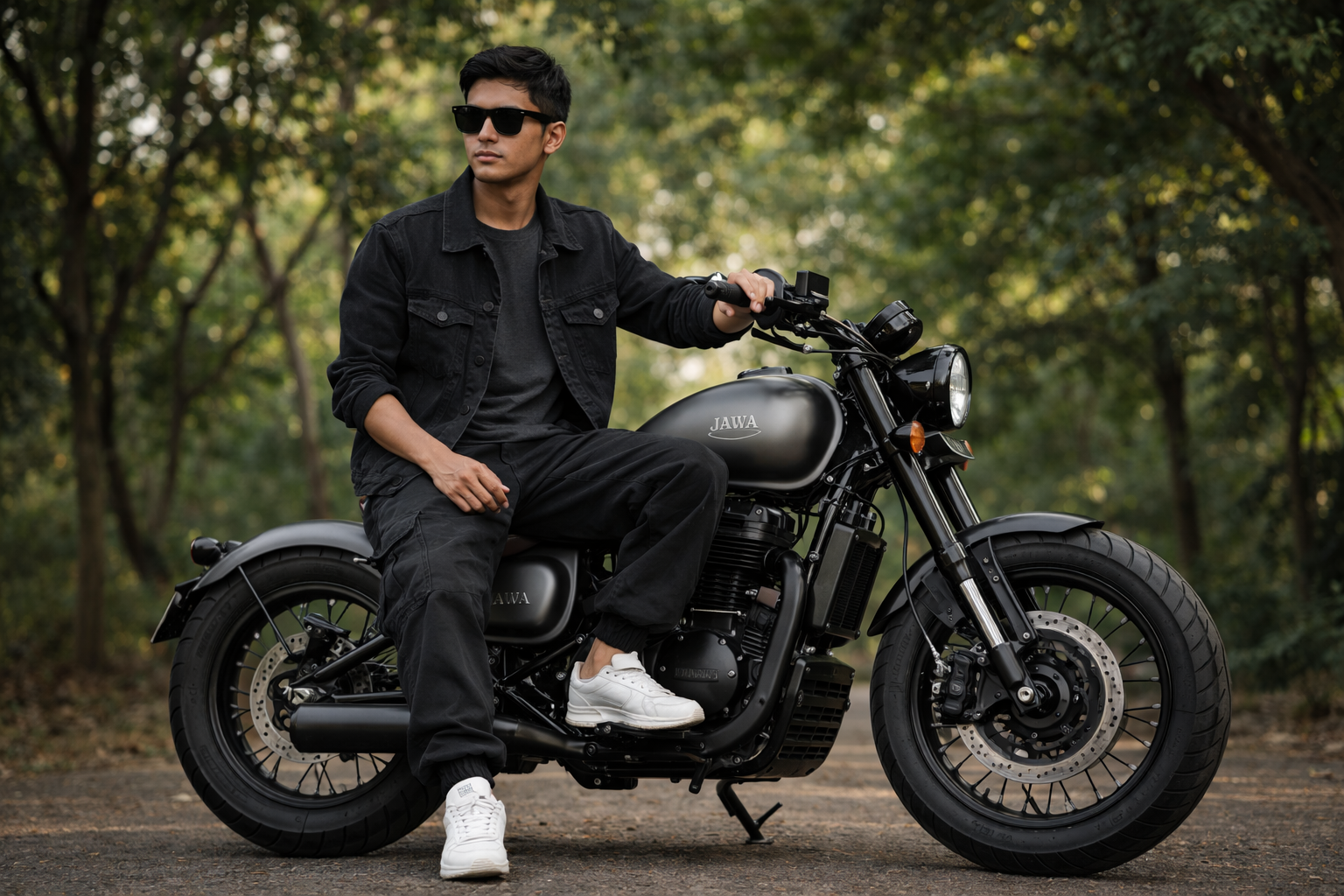 Ultra-Realistic Jawa 42 Bobber AI Portrait Prompt – Create Cinematic Motorcycle AI Images - After