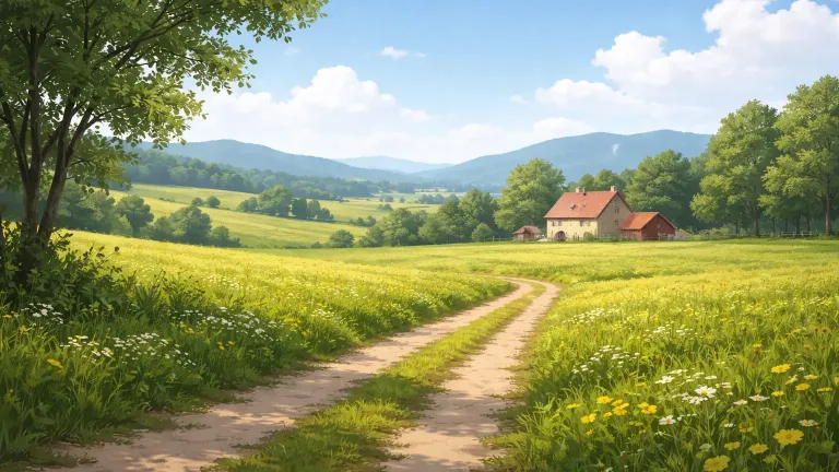 Studio Ghibli Style Landscape