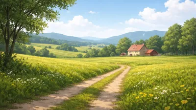 Studio Ghibli Style Landscape