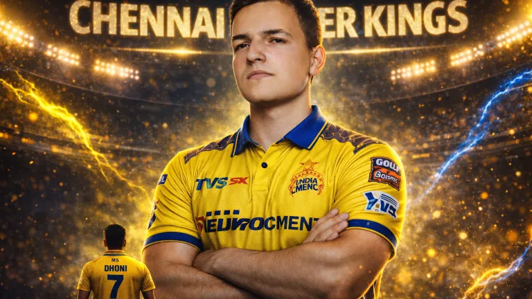 CSK jersey AI prompt yellow blue IPL 2026 ultra realistic cricket uniform