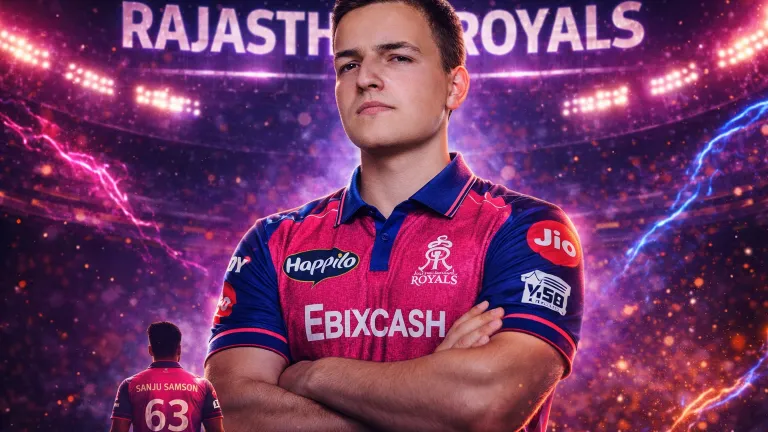 Rajasthan Royals jersey AI prompt pink blue IPL 2026 ultra realistic